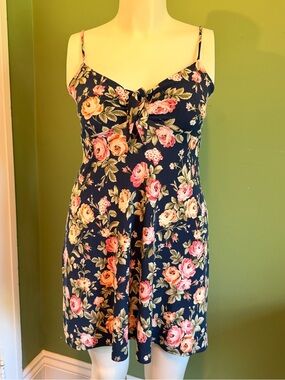 Ambiance Navy Floral Summer Dress